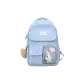 Blue Two-Piece Set+Stars+Straps Bear Pendant