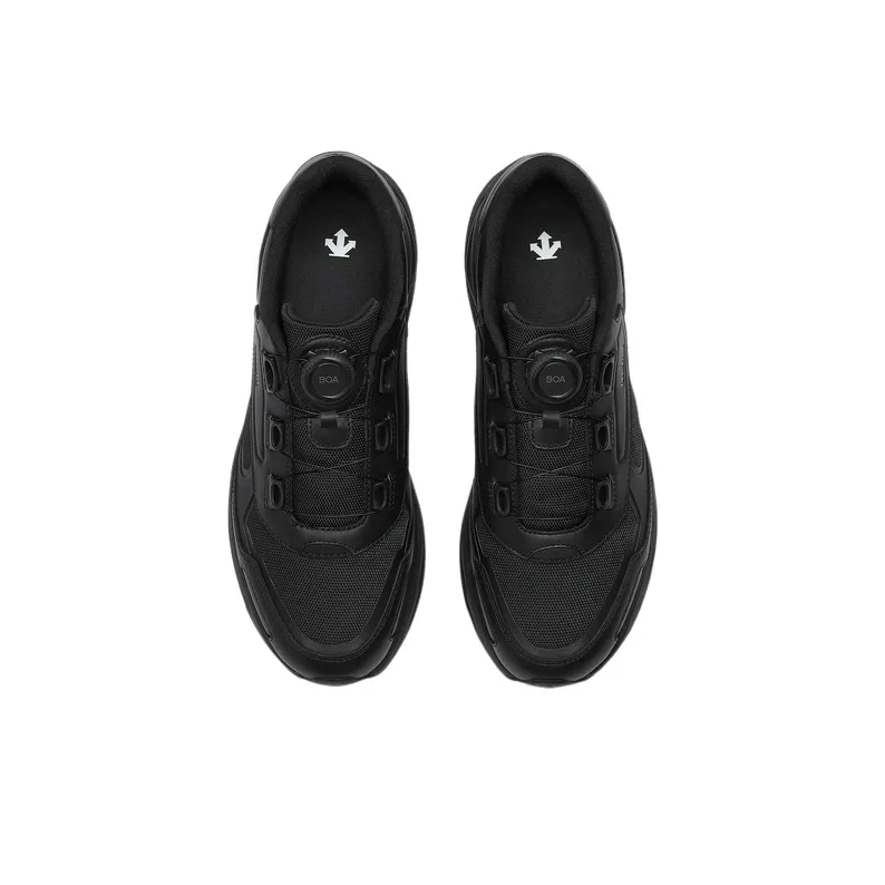 DESCENTE DUALIS Urban Commuting Abrasion Resistant Low Top Casual Shoes Women's Black-2