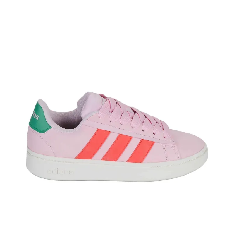 Adidas GRAND COURT ALPHA Durable Breathable Low Top Skateboard Shoes Women's Pink-1