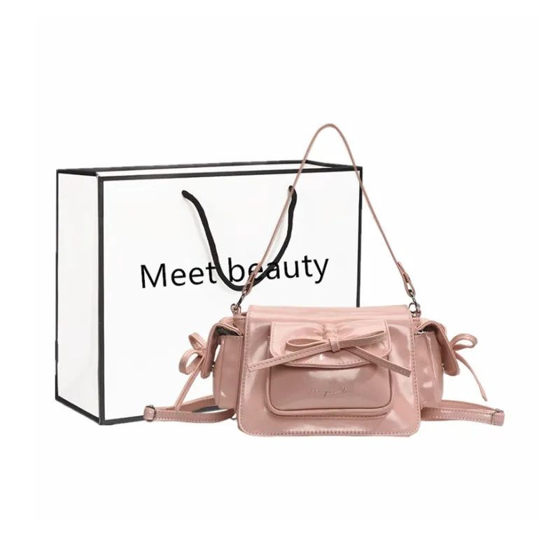 Fitchell Fashion Backpack PU Lace Up Shoulder Bag Crossbody Bag Regular Women's Red/Pink/Black/Brown/White-5