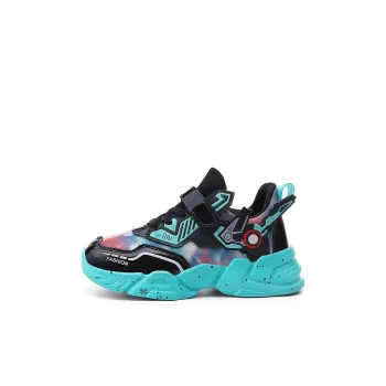 YUZHAOLIN Slip Resistant Water Resistant And Wear Resistant Low Top Kids Lifestyle Shoes Black Lake Blue Kids'