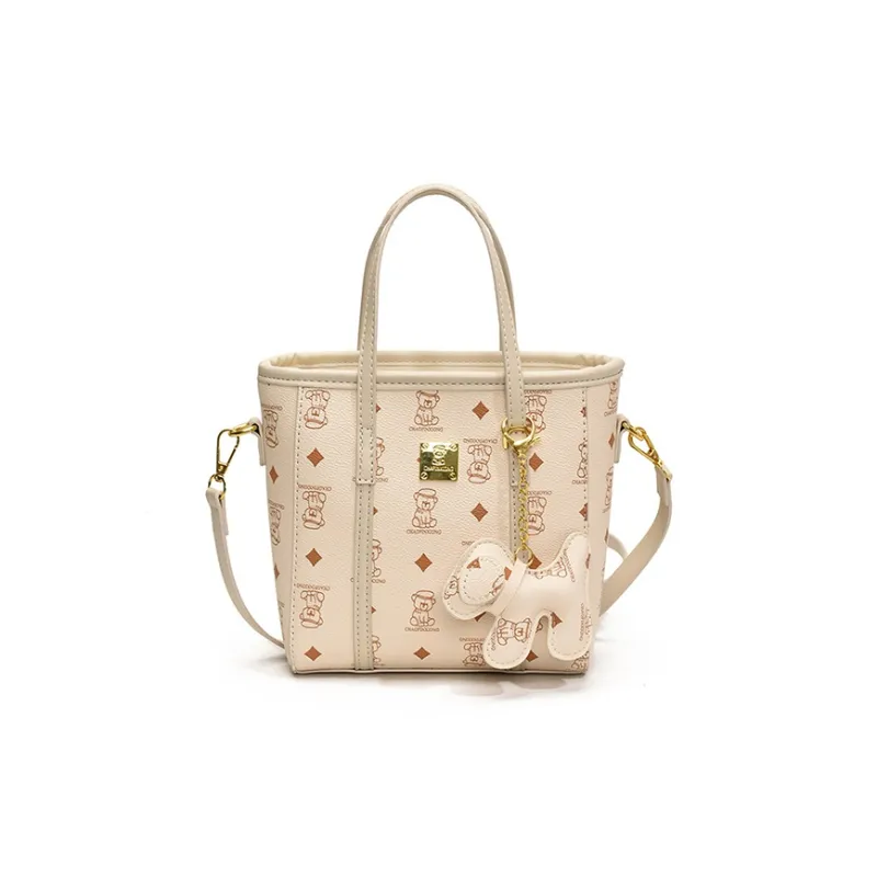 Yalu PU Tote Handbag Shoulder Bag Crossbody Bag Women's Brown/White/Pink/Black-7