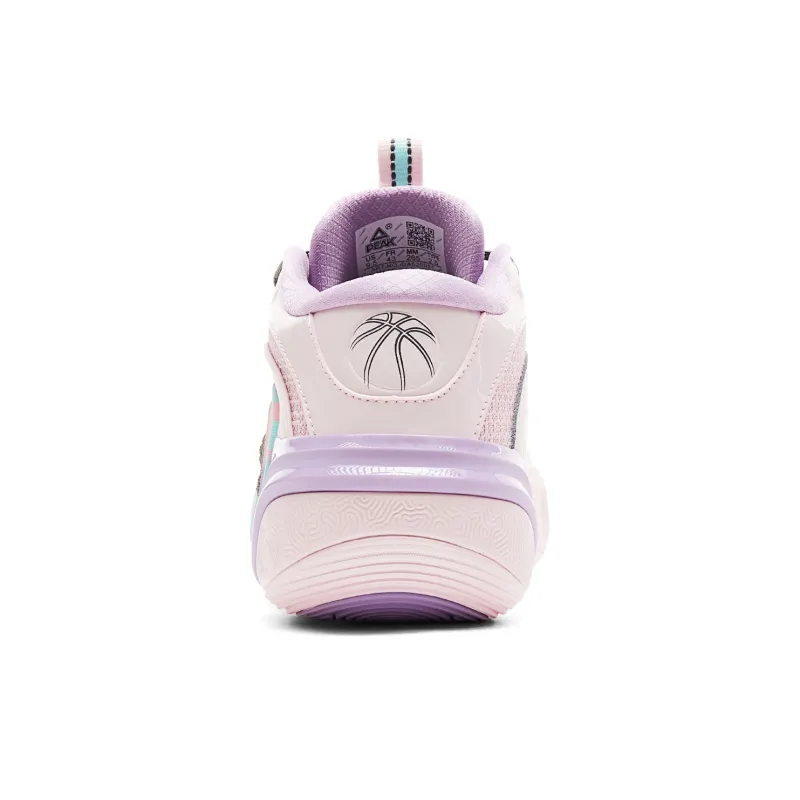 PEAK Cushioning Rebound Wear-Resistant Slip-Resistant Low-Top Basketball Shoes Men's Bright Pink-4