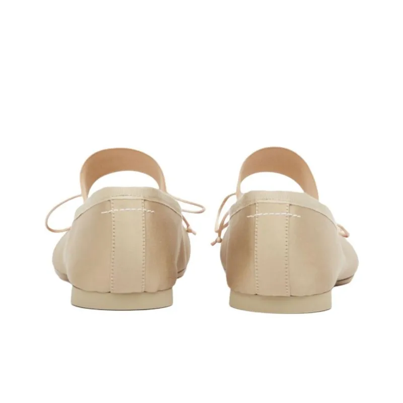 MM6 Maison Margiela Anatomic Square Toe Ballerina Shoes Women's-2