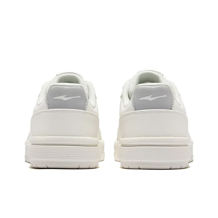 Erke Days And Lightweight Anti Slip Low Top Skateboard Shoes Women's Microcrystal White-3