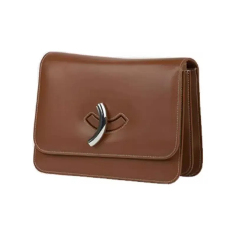 Little Liffner Cow Leather Shoulder Bag Small Size Women's Chocolate Brown-1