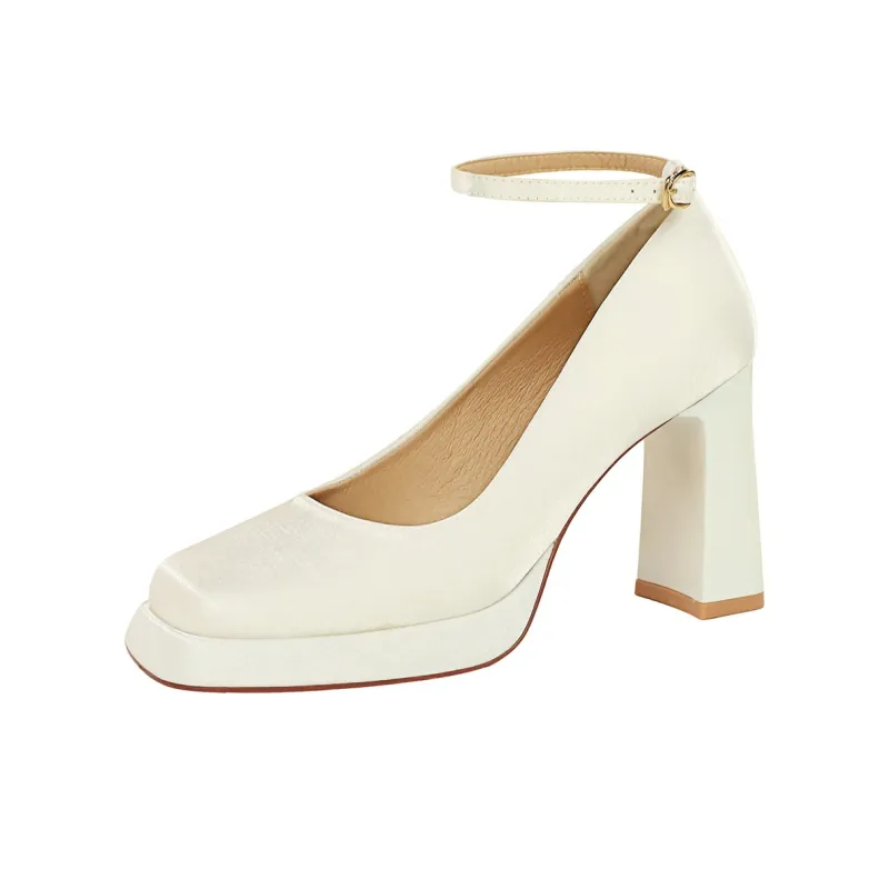 QITUMAUL Mary Jane Shoes 9cm Women's-4