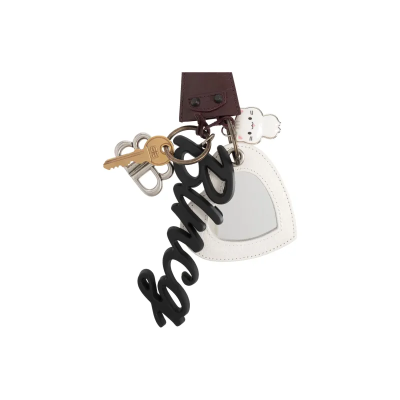Balenciaga Lambskin Bag Charm Bag Accessory Women's Brown-3