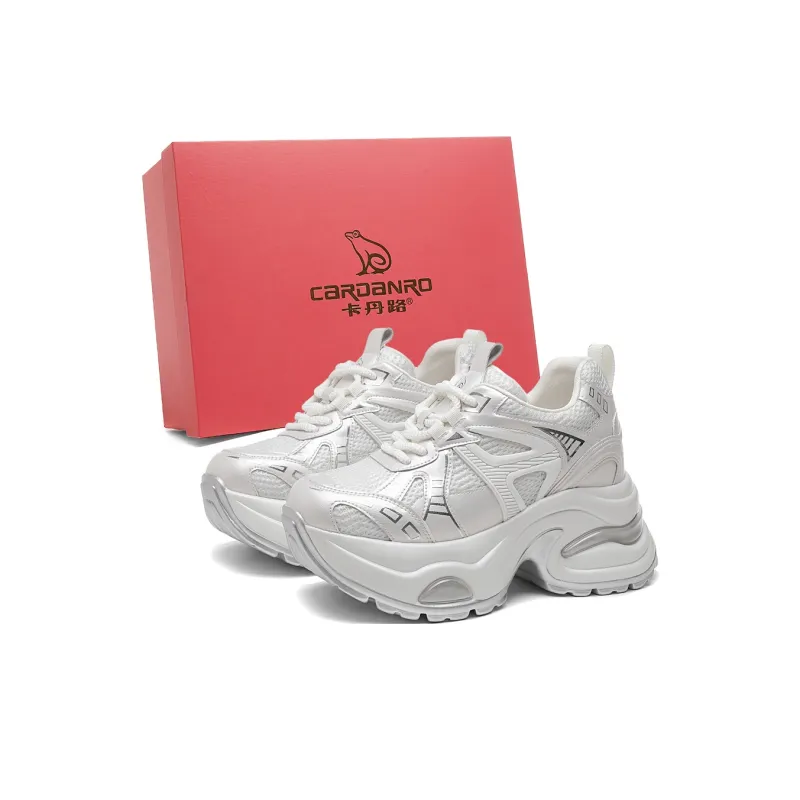 CARDANRO Small sized Sky Vegetables Anti Slip And Wear Resistant Height Increasing Low Top Chunky Sneakers Women's-1