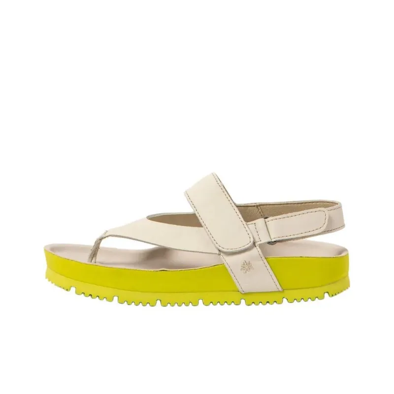 Art BURDEOS Strap Sandals Women's Beige Yellow-0