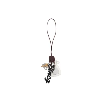 Balenciaga Lambskin Bag Charm Bag Accessory Women's Brown