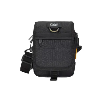 CAT Polyester Shoulder Bag Crossbody Bag Medium Size Men's Black/Green Camouflage/Blue