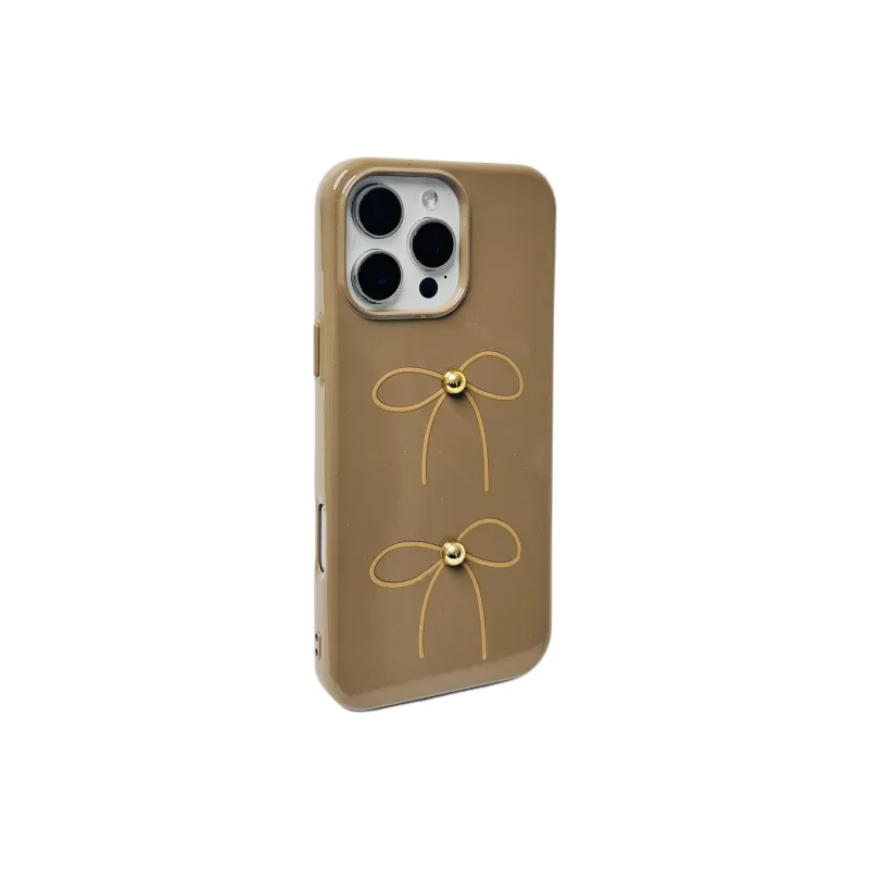 Wei Xin TPU Material Glitter Thread Bowknot Phone Cases Compatible With IPhone 16/15 Pro Max/Apple 13/14 Pro/Max-9