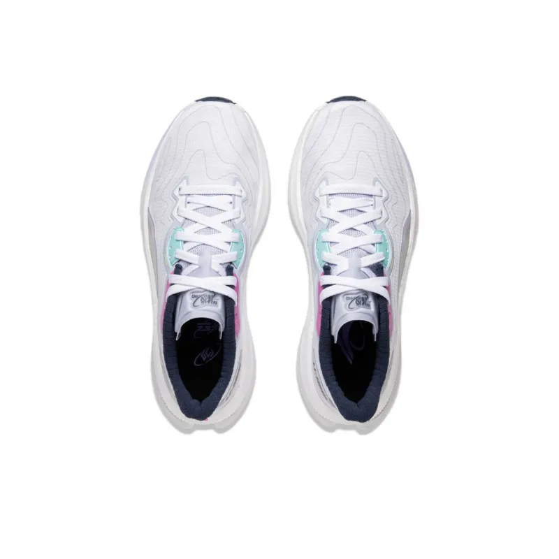 LiNing Yueying 4PRO Slip Resistant Cushioning Rebound Low Top Casual Running Shoes Men's White Purple-3