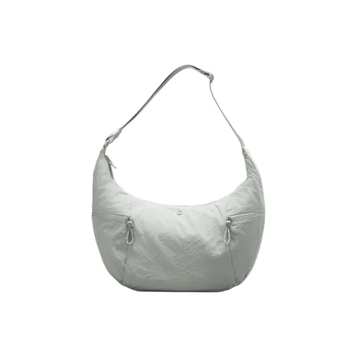 Lululemon Polyester Crossbody Bag Shoulder Bag Large Size Women's Jade Gray