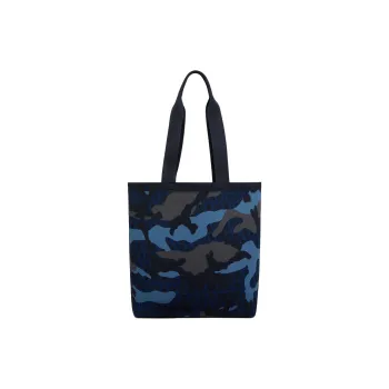 Valentino GARAVANI Knitted Fabric Tote Bag, Shopping Bag, Shoulder Bag Men's Ocean Blue