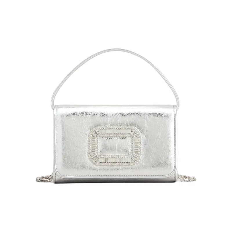 Roger Vivier Pilgrim Embellished Micro Tote Bag-0