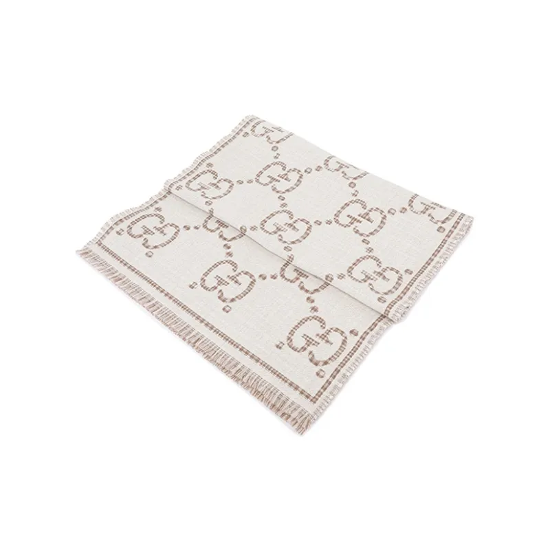 GUCCI Gg Jacquard Knitted Scarf-5