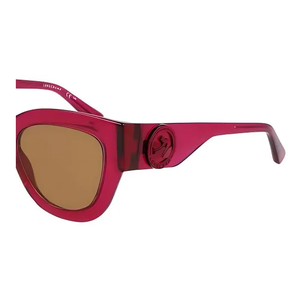 LONGCHAMP Irregular Shape Sunglasses Unisex Red-2