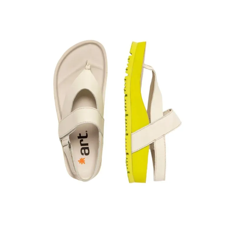 Art BURDEOS Strap Sandals Women's Beige Yellow-2