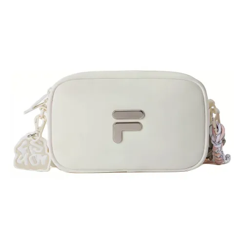 FILA FUSION FILA FUSION CLASSICS Artificial Leather Camera Bags Shoulder Bags Mini Unisex Cloud White