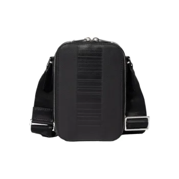 Paul Smith Cow Leather Patchwork With Sheepskin Shoulder Bag Mini Men's Black