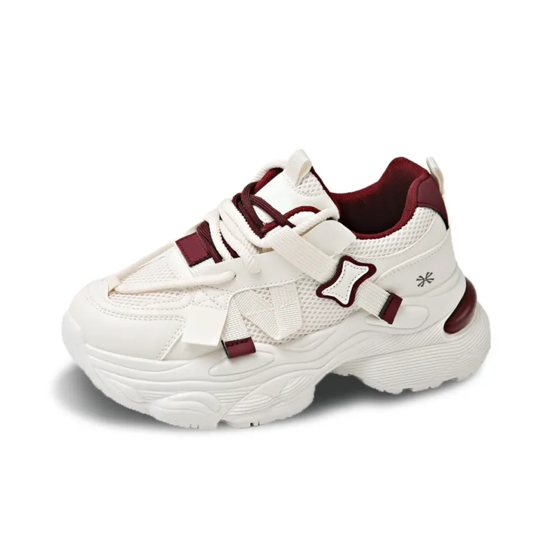 YUZHAOLIN Anti-Slip And Wear-Resistant Height Increasing Low-Top Chunky Sneakers Women's-0