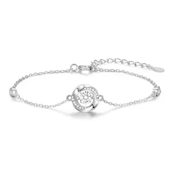 ZHENJIUJIU Silver 925 Spliced Chain Women's