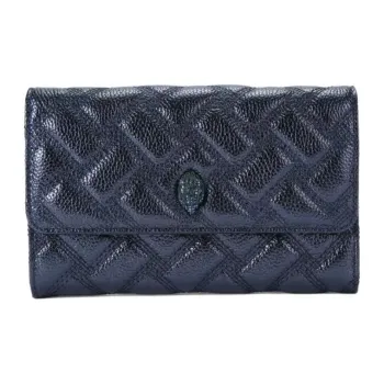 Kurt Geiger London Lambskin Wallet, Shoulder Bag Women's Blue