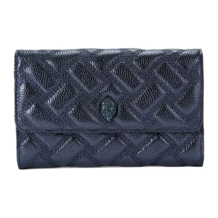 Kurt Geiger London Lambskin Wallet, Shoulder Bag Women's Blue-0