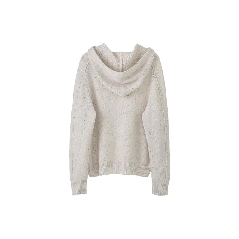 Fstudio Fall And Winter Korean Style Hooded Design Solid Color Inner Layer Wool Sweaters Women's-19