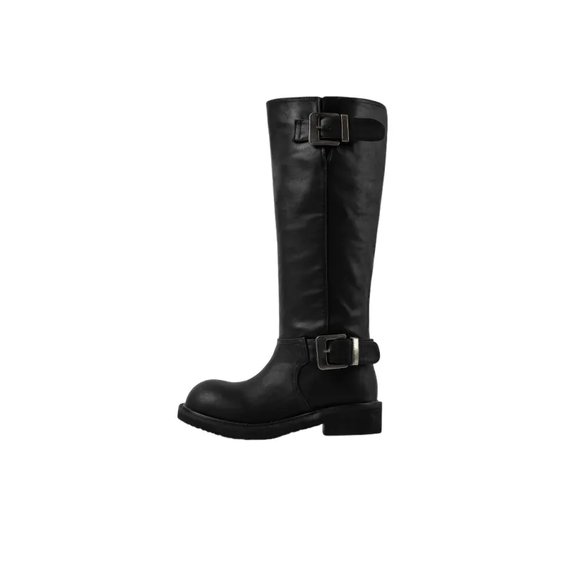 Wonderful Couple Knee-high Boots 4cm Women's-7