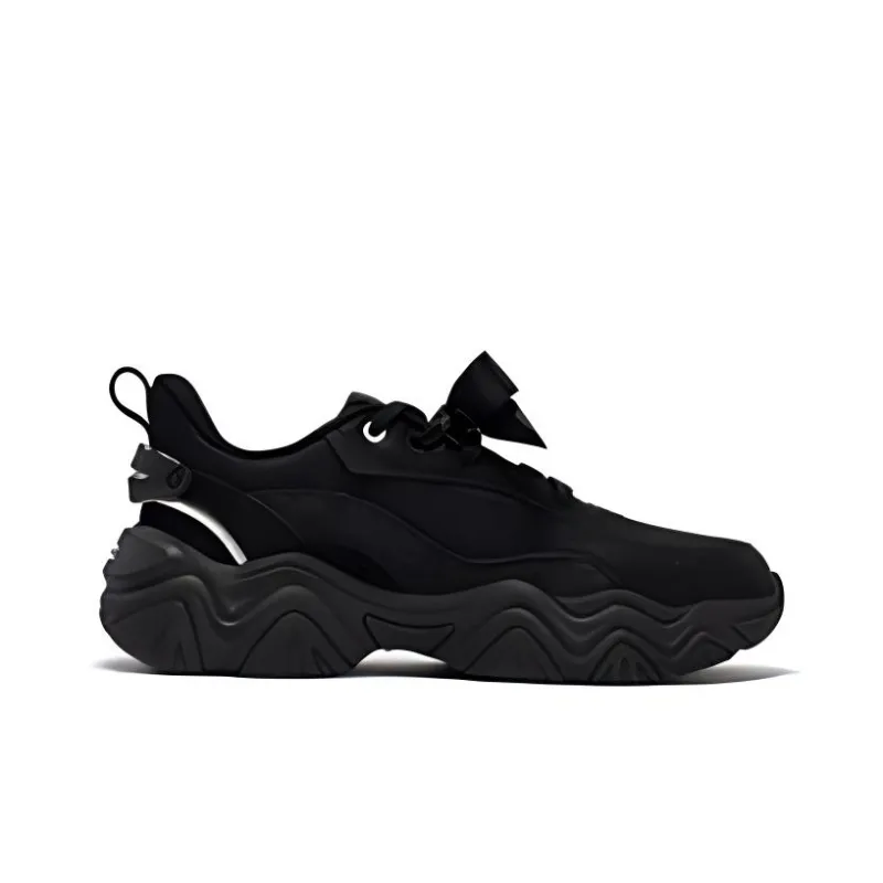 361° Moe Claws Abrasion Resistant Breathable Low Top Casual Shoes Women's Black-1