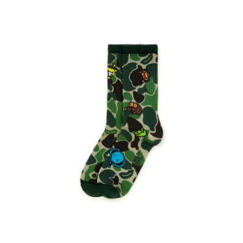 Aape Mid Calf Socks Unisex 1 Pack Green