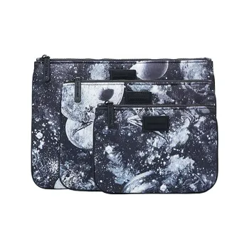 EMPORIO ARMANI Fabric Clutch Men's Black White