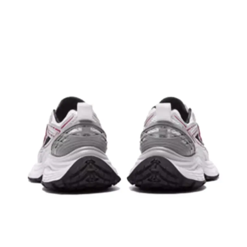 CAMEL Cushioning Wear Resistant Low Top Running Shoes Women's White Silver Red-5