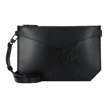 MONTBLANC Meisterstuck Cow Leather Briefcase Handbag Clutch Women's Black