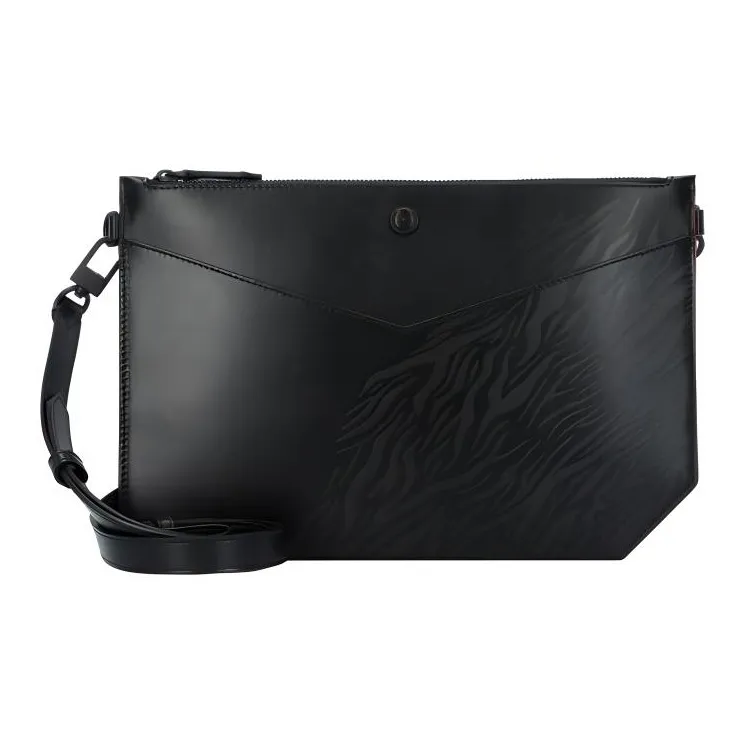 MONTBLANC Meisterstuck Cow Leather Briefcase Handbag Clutch Women's Black-0