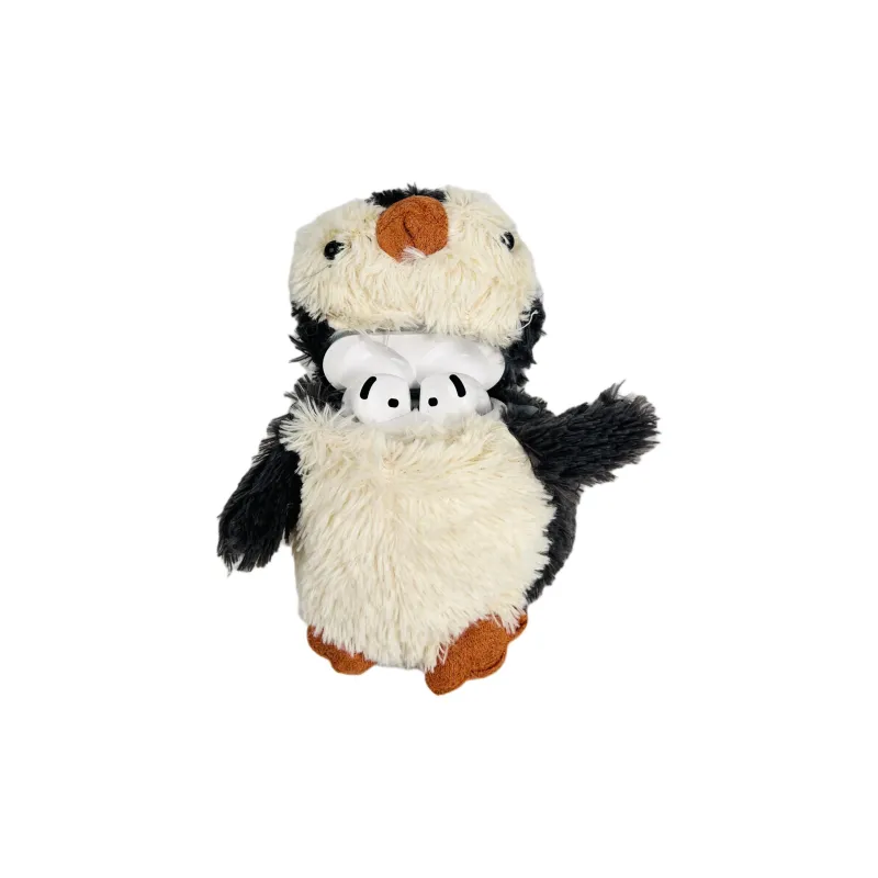 Wei Xin Compatibility With Apple AirPods 4/2/3/4th Generation/AirPods Pro/Pro 2 Plush Jellycat Penguin Headphone Cases-3