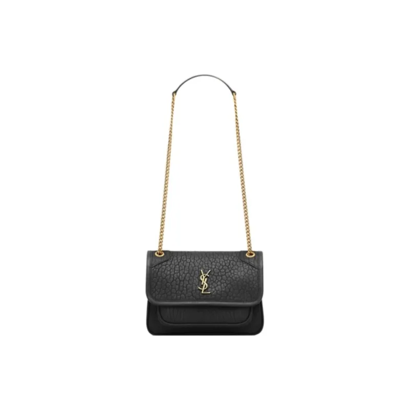 SAINT LAURENT Niki Sheepskin Crossbody Bag, Shoulder Bag Mini Women's Black-0