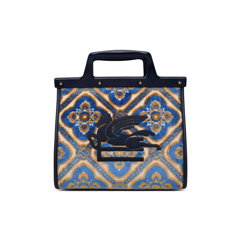 ETRO Viscose Tote Bag Shopping Bag Handbag Women's Multicolor-0