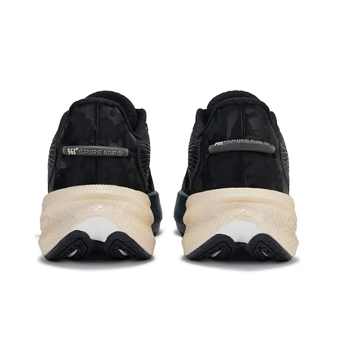 361° Anti Slip Wear Resistant Low Top Sprint Running Shoes Men's Obsidian Black Champagne Gold-3