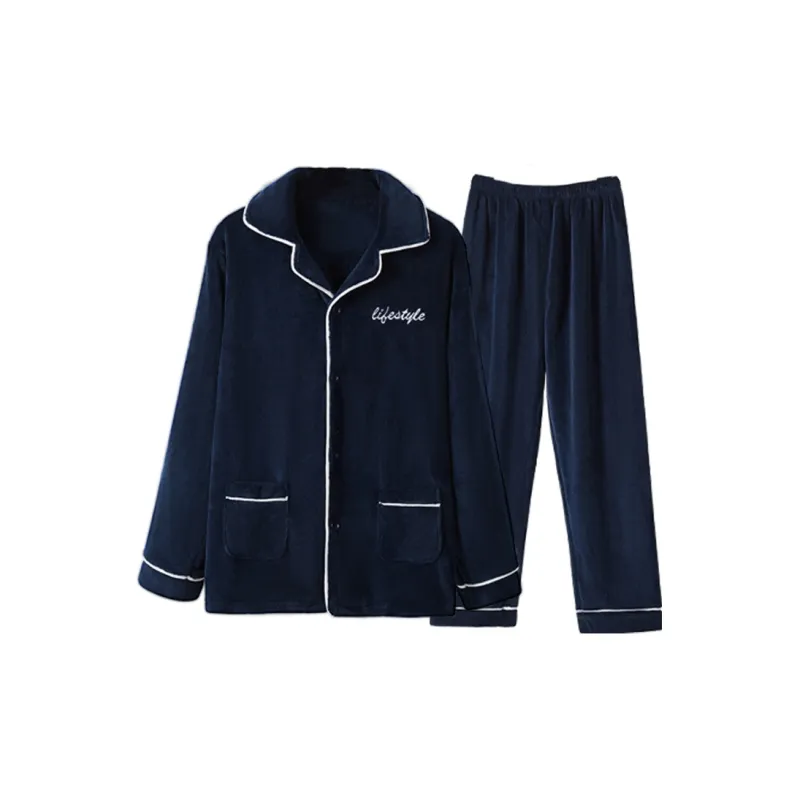 H YXIANG Men Pajama Sets-5