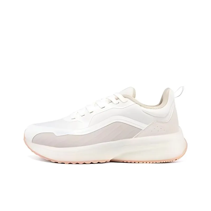 361° Cushioning Wear Resistant Low Top Running Shoes Women's Ecru-0
