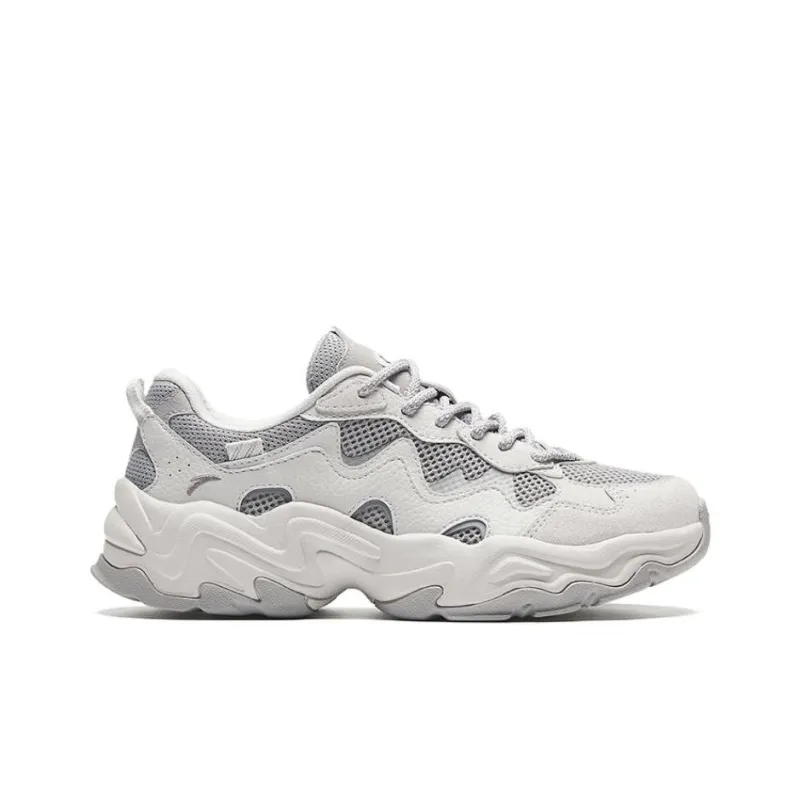 Anta Starlight 2 Cushioning Abrasion Resistant Breathable Low Top Casual Shoes Women's Gray-1