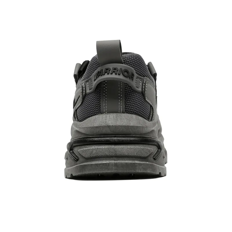 Warrior Breathable Height Increasing Low Top Chunky Sneakers Men's Dark Gray-4