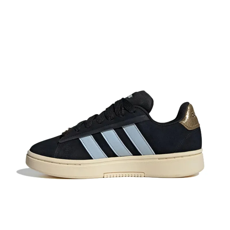 Adidas GRAND COURT ALPHA Breathable Low Top Skateboard Shoes Women's Black-1