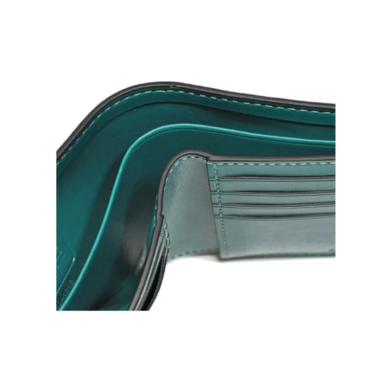 COACH X Guang Yu 3 IN 1 Wallet Canvas With Leather 3-in-1 Wallet Men's Blue/Green Charcoal Gray-4