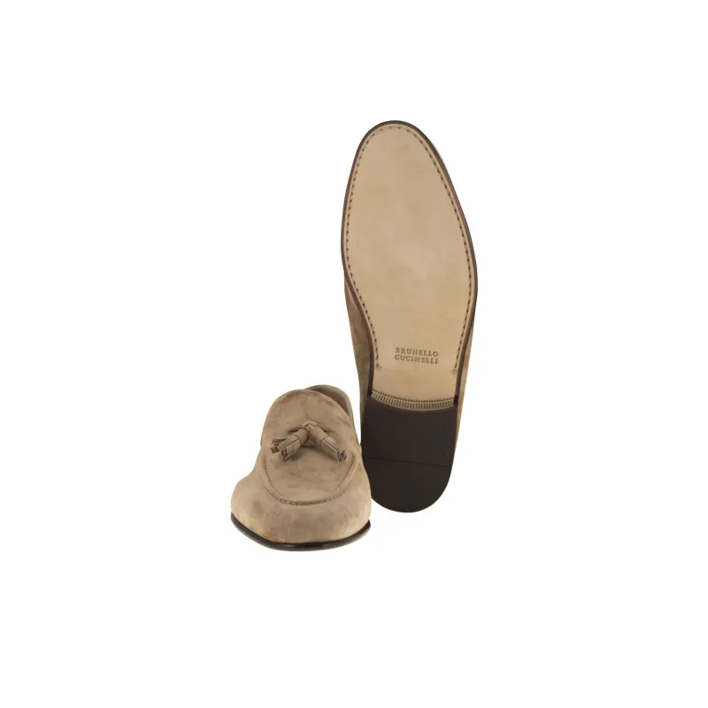 Brunello Cucinelli Fringed Slip On Loafers-5