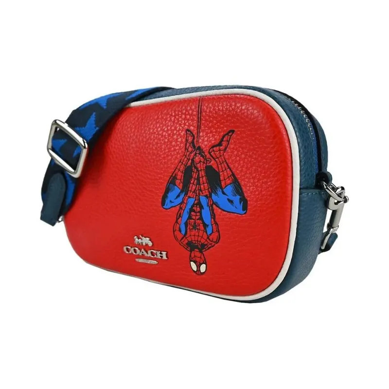 COACH MARVEL Collaboration Leather Crossbody Bag, Sling Bag, Fanny Pack Medium Size Women's Red-1